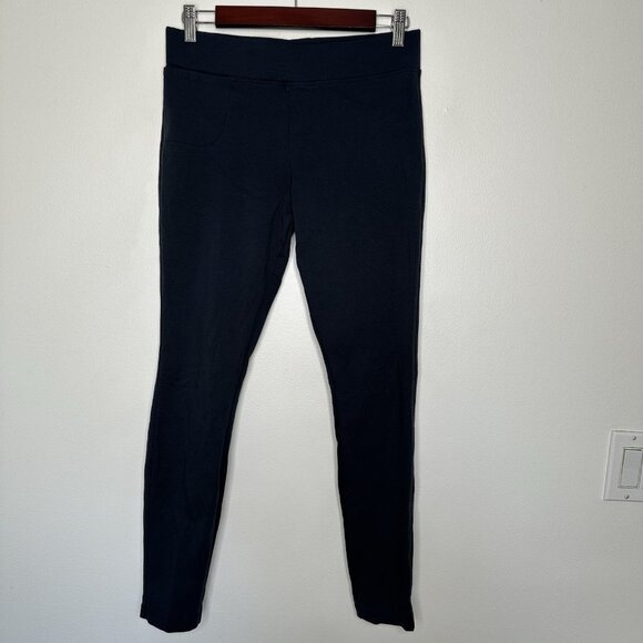 American Giant No BS Pants Pull On Size 8 Crop Legging Navy Blue Pocket - Picture 1 of 8
